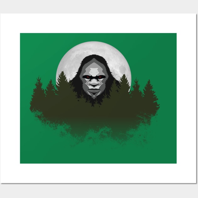 Visit Camp Sasquatch Wall Art by Vector Deluxe